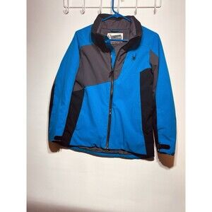 Spider Boys Or Girls ski coat Size 14 Blue& Black
